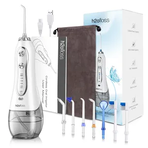 Water Flosser H2ofloss Best-selling Portable Water Flosser 300ML Water Flosser 5 Modes Electric Flosser Water Proof IPX7 Oral Irrigator