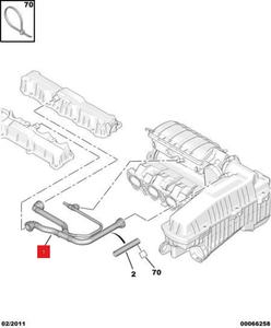 Convient pour Peugeot 307, 308, 408, 207, 206 1.6 tuyau d'échappement tube de ventilation du carter 1192W0 - Product Image 6