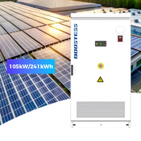Système de stockage d'énergie au lithium-ion industriel et commercial BOOSTESS 241 kWh 105 kW IP54, armoire extérieure refroidie par air