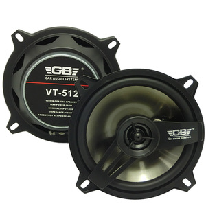 Altavoz coaxial para coche Gb Vt 512 de 130 mm, 4 ohmios, 160 W de potencia máxima para sistema de audio automotriz - Product Image 1