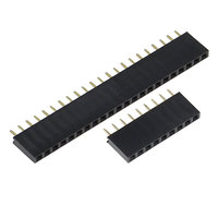 Enchufe de cabecera hembra de una sola fila de 2,54mm Conector de enchufe PCB 1*15P Cabezal hembra