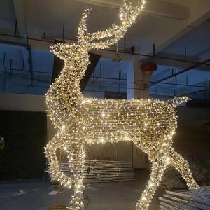 Christmas <strong>Outdoor</strong> Led Giant <strong>Light</strong> <strong>up</strong> Led Warm White Lighted <strong>Reindeer</strong> - Product Image 1