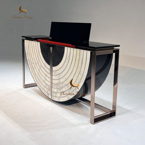 <span class=keywords><strong>Mesa</strong></span> de consola de lujo moderna de gama <span class=keywords><strong>alta</strong></span> de diseño italiano Marco de acero inoxidable Entrada Pasillo <span class=keywords><strong>Mesa</strong></span> de consola de mármol - Product Image 4
