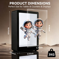 Écran LCD transparent interactif de 10,1 pouces pour vitrine, boîte tactile pour merchandising numérique haut de gamme