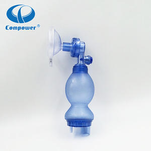 Compower Dispositivos de primeros auxilios <span class=keywords><strong>Kit</strong></span> de reanimación Cpr Bolsa desechable para adultos Máscara de válvula Resucitador manual - Product Image 3