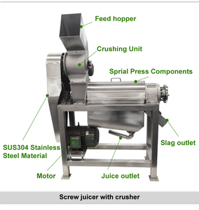 Chất lượng cao thương mại máy làm nước ép trái cây công nghiệp Báo Chí lạnh cà chua táo dứa Máy ép trái cây vắt dây chuyền sản xuất - Product Image 4