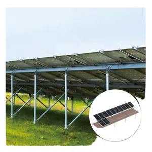 All'ingrosso staffa di tracciamento a doppio asse sistema di montaggio solare installazione di terra solare