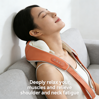 Ceinture de massage professionnelle pour le dos, le cou et les épaules, avec pétrissage profond 3D, chauffage sans fil et télécommande – Nouvelle version du fabricant