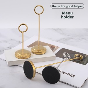 Porta Números de Mesa de Acero Inoxidable con Base Pesada, Resistentes y Altos, <span class=keywords><strong>para</strong></span> <span class=keywords><strong>Bodas</strong></span>, Restaurantes, Cumpleaños, Soportes <span class=keywords><strong>para</strong></span> Tarjetas de Lugar - Product Image 2