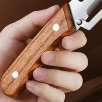 Couteau multifonctionnel à manche en bois et lame en acier inoxydable, prix d'usine, en vente
