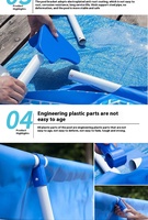 Großer Rechteckiger Indoor/Outdoor PVC-Leinwand Faltbarer Umweltfreundlicher Pool Grenzüberschreitendes Design für Haushalt Kinder-Schwimmbecken