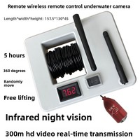 500m Navigation Automatique Détecteur de Poissons Caméra LCD Affichage IP68 Étanche Longue Distance Télécommande Sans Fil LED Lumières