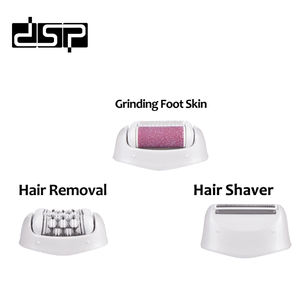 Épilateur Dsp Lady 2 en 1 Trois lames Nettoyage rapide Rasage confortable Peau exfoliante Peigne à faible bruit Épilateur pour femmes - Product Image 4