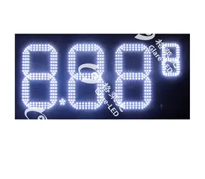 Petrol Station Pylon Illuminate Sign for Gas Price Display led display panel price