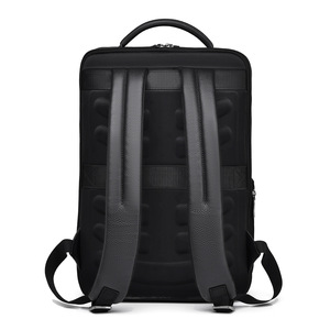 Men's <b>Backpack</b> <b>Large</b> Capacity Waterproof Laptop Bag For Work Commute College Student Solid Color 20L Black - Product Image 3