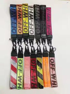 Bán kim loại màu trắng Keychain dây buộc off-phím dây kim loại phổ biến Móc chìa khóa - Product Image 4