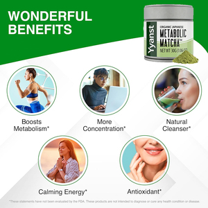 High quality private label Pure Organic Matcha Green Tea Powder - Metabolic <b>Blend</b> for Energy Focus & Healthy Lattes - Product Image 5