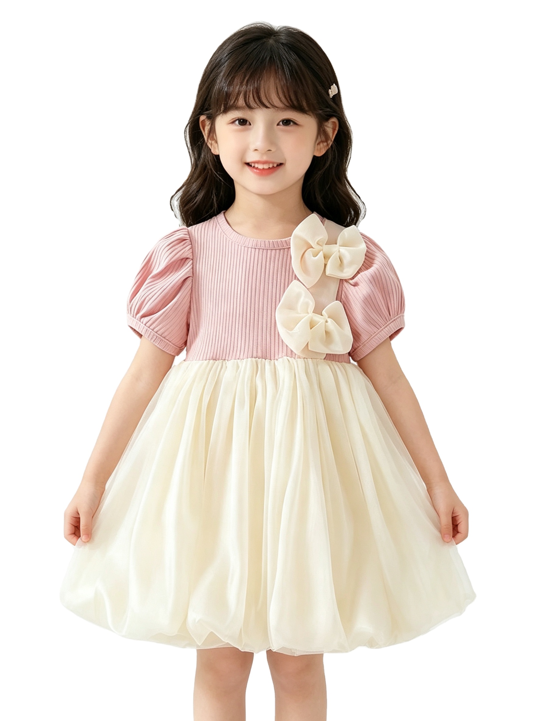 Buy In Bulk Fashion Cute Korean Dress Linen Material & Elegant Style |  Alibaba.com