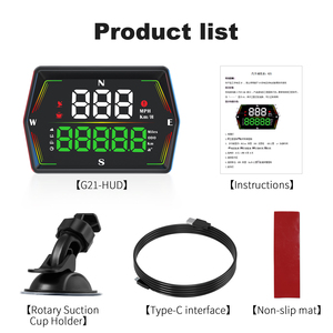 2025 Wiiyii Nieuwe G21 Model Hud Met Odo Meter Type-C Connector Gps Snelheidsmeter En <span class=keywords><strong>Head</strong></span>-<span class=keywords><strong>Up</strong></span> <span class=keywords><strong>Display</strong></span> 1 Jaar Garantie - Product Image 6