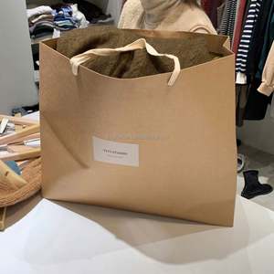 Sacs en papier kraft pour emballages cadeaux, sacs en papier kraft brun imprimés avec logo pour les petites entreprises - Product Image 4