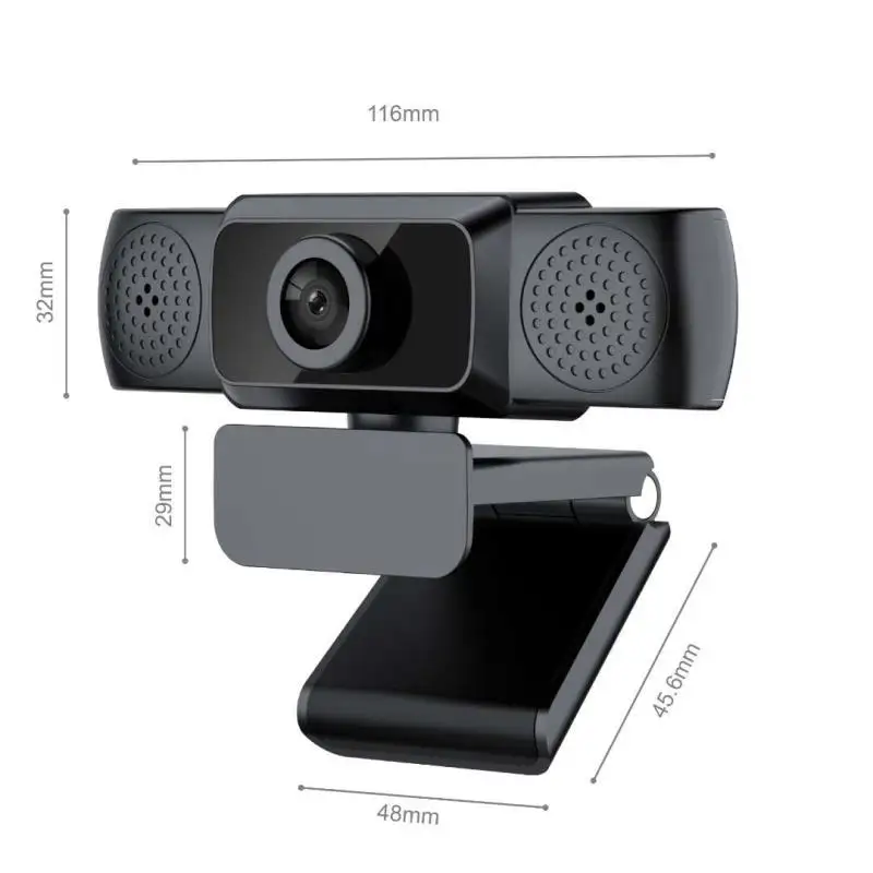 2K PC Camera Video Record Webcam HD con microfono Webcam USB Stock Hd 2k 4 Megapixel Webcam Usb Mini Industrial 2.8-1 8 Mega