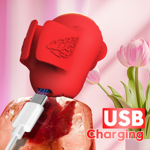 เครื่องนวดกระตุ้นจุดซ่อนเร้นแบบสวมนิ้ว BANSEY Wholesale Rose Vibrator รุ่น Bullet Massager ของเล่นทางเพศสำหรับผู้หญิงและคู่รัก - Product Image 6