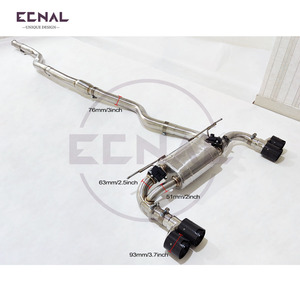 Sistema di Scarico con Valvola in Acciaio Inox Ecnal per BMW F32 F33 F36 420 428 430 N20 2.0T a M4 - Product Image 2