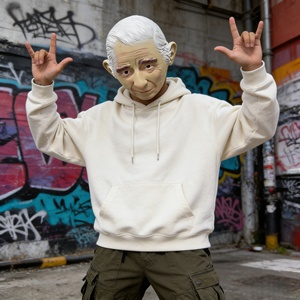 Máscara de Látex de <span class=keywords><strong>Hombre</strong></span> Mayor con Detalles Realistas, Cabello Blanco, para Halloween, Cosplay, Fiestas Temáticas, Bromas y Disfraces Divertidos - Product Image 4