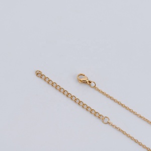 Colliers sexy plaqués or 18 carats, accessoires de bijoux pour fête d'anniversaire, acier inoxydable, tendance pour femmes - Product Image 2