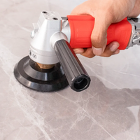 Meilleure vente vitesse 4500 tr/min échappement arrière pneumatique meuleuse d'air ponceuse humide polisseuse Machine pour marbre granit pierre béton
