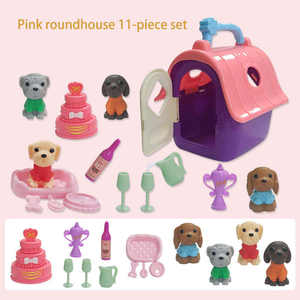 Jouets de rôle en gros d'usine, série de chiens de compagnie mignons, jouets en plastique mini maison de compagnie <span class=keywords><strong>pour</strong></span> enfants - Product Image 2