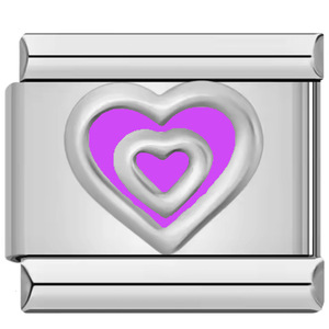 Módulo italiano DIY, pulsera de acero de titanio, gota de Color, aceite, doble patrón de amor, costura elástica, accesorios de acero inoxidable - Product Image 5