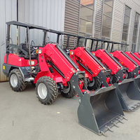 Chargeuse sur pneus télescopique diesel de haute qualité, 4x4, compacte, pour ferme, mini-chargeuse frontale pour verger avec flèche télescopique