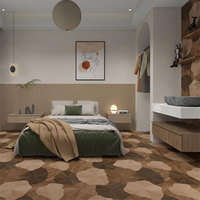 Carreaux de porcelaine effet bois irrégulier modernes les plus vendus pour salon, chambre, hôtel, salle à manger. Taille 600*1200. Super antidérapant