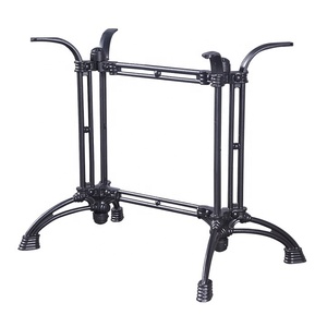 Bàn cơ sở công nghiệp làng retro vòng Cà phê ăn uống thanh Nhà hàng đồ nội thất chân kim loại thép đen gang bảng căn cứ - Product Image 4