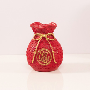 Bolsa de la Suerte de Resina para el Año Nuevo, Adorno Artesanal para Jarrón, Decoración para Sala de Estar, Entrada, Bolsa de Dinero, Regalo de Navidad o Inauguración de Casa - Product Image 4