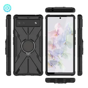 Mobile Phone Holder For Google Pixel Phone Case Soft TPU Hard PC Shockproof Mobile Cover For Google Pixel 6a Cover