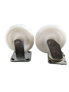 Industrie wagen Voll bremse Hochleistungs-Nylon-Rollen rollen 5 \ "6 \" 8 \ "PE PP UC Kunststoff Material PU-Rad wagen Wagen rad - Product Image 5