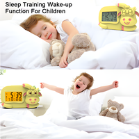 Vente chaude Enfants Enregistrement Messages Lcd Horloge Chambre Réveil Pour entraîneur de sommeil avec veilleuse enfants
