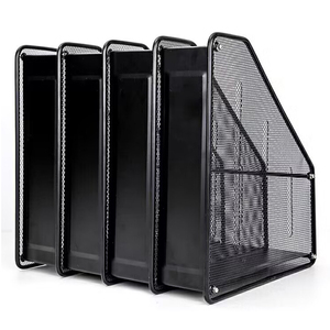 4 lưới tập tin thư mục Kệ dây kim loại lưới lưu trữ chủ tập tin Tạp Chí báo chủ 4 Tier khung Tạp Chí cho văn phòng - Product Image 6