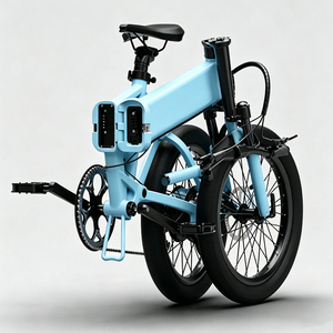 Vélo pliant 20 pouces directement de l'usine, moteur arrière 250W, batterie 36V 13Ah, freins à disque hydrauliques, vélo de ville pliant LW-EFK014 - Product Image 5