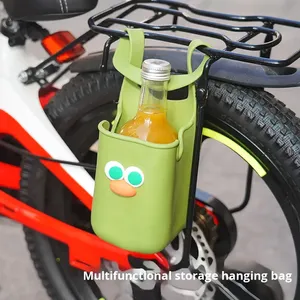 Porte-gobelet multifonctionnel en silicone imprimé UV motif dessin animé, sac de rangement pour poussette, vélo, cuisine, salle de bain - Product Image 4