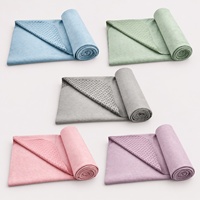 Tapis de yoga pliable ARTIVA avec logo personnalisé, tapis de Pilates antidérapant, tapis de fitness multifonction 4-en-1 en PU et coton pour femmes, voyage et extérieur