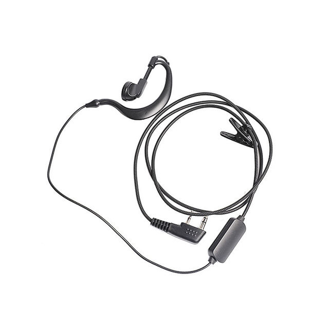 Inrico Waterproof Walkie Talkie Headset Earpiece Acoustic Tube Mic PTT Headphone Earbud 1m Cord Noise Cancelling Microphone