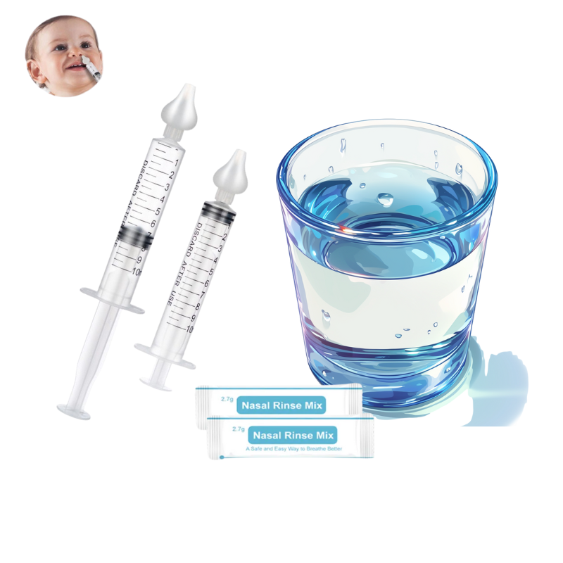 Portable Silicone Plastic Baby Nasal Aspirator