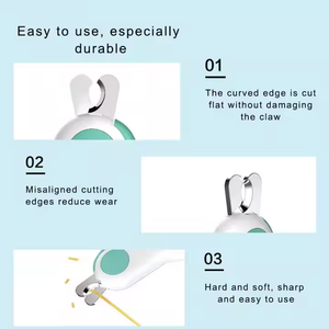 Professional Battery-Powered Stainless Steel Plastic LED Eco-friendly Pet Nail Clipper Dogs Safety <b>Lock</b> Claw Trimming for Dogs - Product Image 5