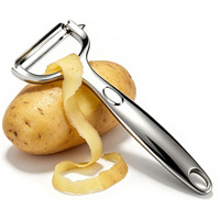 2-in-1 Ultra Scherpe Roestvrijstalen Appel- en Fruit Schiller Ergonomische Antislip Handgreep Keuken Wortels Groente Y-Schiller