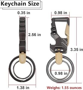 Heavy Duty Bottle Opener Zinc Alloy Cool Personalized Beer Bottle <b>Top</b> Carabiner Holder Keychain for Men Women Travel Accessories - Product Image 2