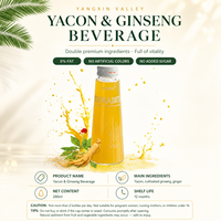 Groothandel Yacon Wortelsap Ginseng Gember Essentie Natuurlijke Smaak Suiker Vrij Zonder Conserveermiddelen 280ml Enkel Fles