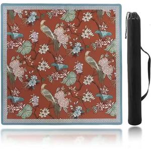 Halloween Crystal Velvet Mahjong <b>Table</b> Pad Wear Resistant Non Slip Soundproof Indoor Game Mat - Product Image 1